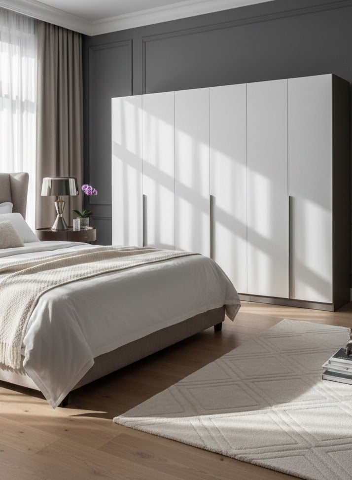 Concent Wood Wardrobe 6 Doors - Image 4